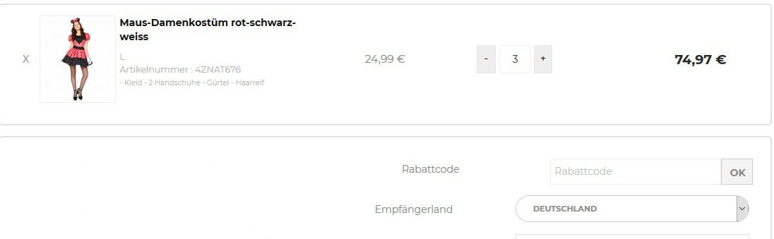 Karneval Megastore gutschein 